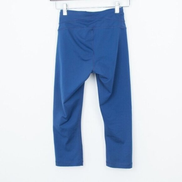 The North Face Womens Flashdry Cropped Capri Leggings Size XS Blue Running Gym - Picture 5 of 6